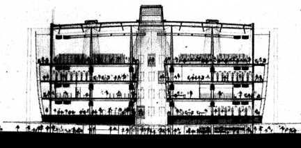 Sketch of central section
